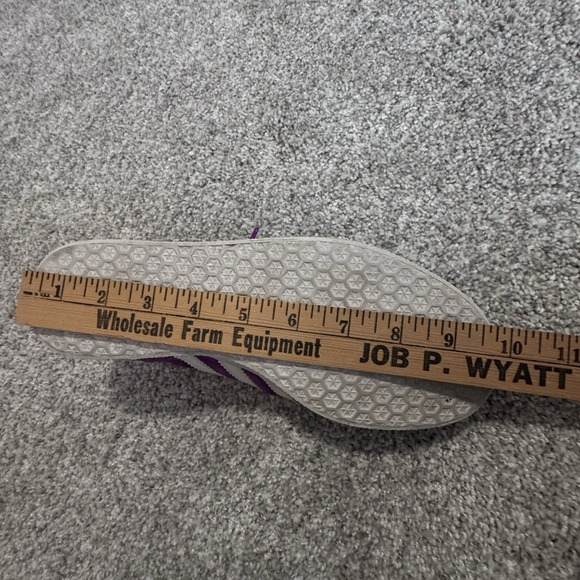 RARE VINTAGE 06/16 ADIDAS Originals Gazelle 2 Purple White Sneakers - US 6 - Picture 9 of 10